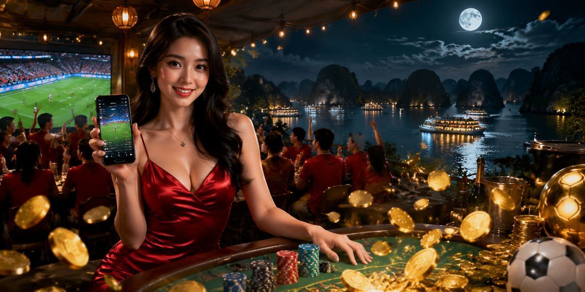 Người dùng Việt Nam chơi casino di động trên vịnh Hạ Long
