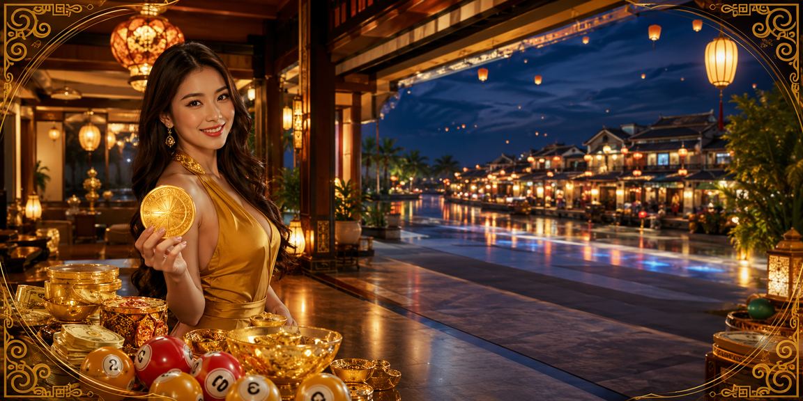 Phong cảnh đèn lồng Hội An gợi lên không gian lô đề truyền thống Việt Nam